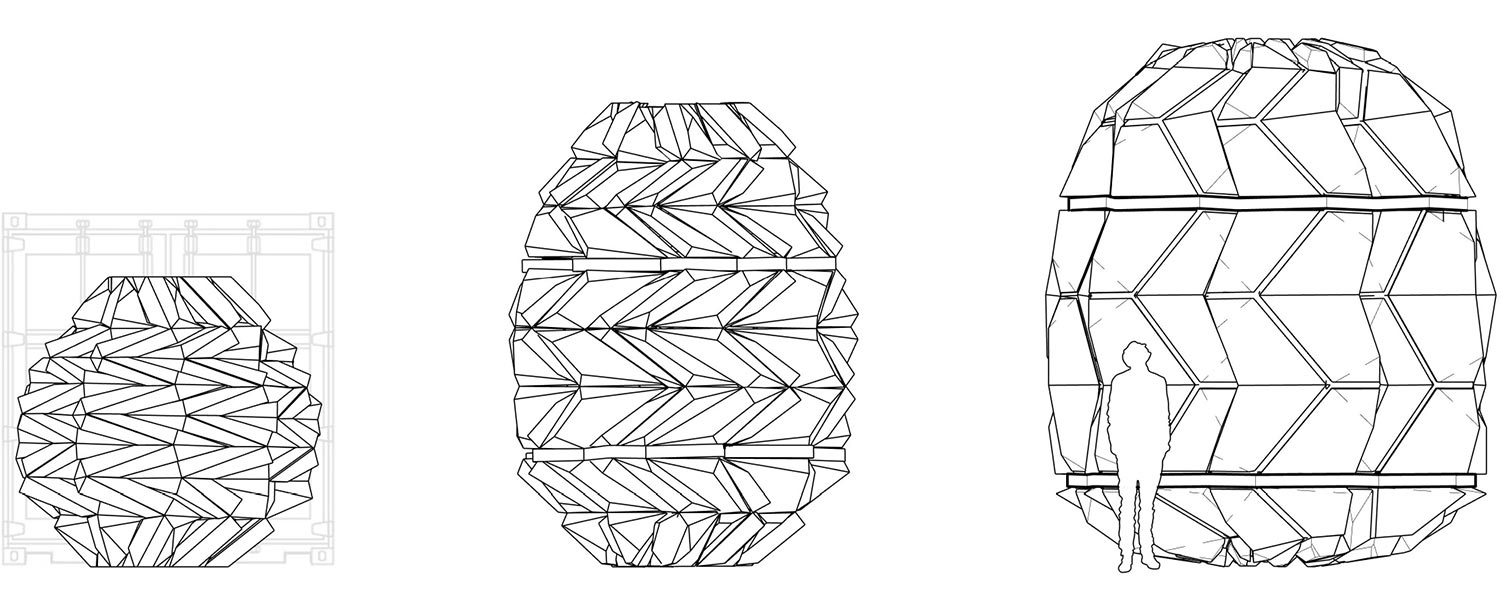 lunar image-unfold schematic view